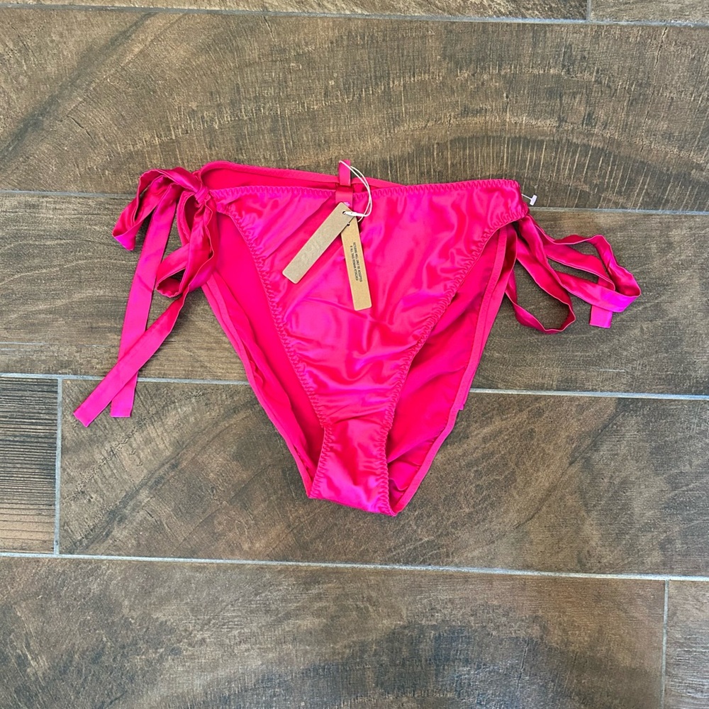SKIMS Hot Pink Tie-Side Bikini Bottoms